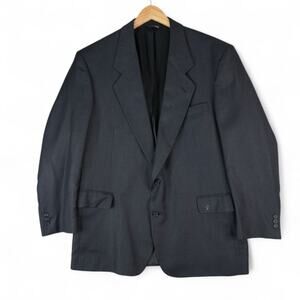 Roberto‎ Villini Blazer Jacket Mens 48 Regular Blue Italy Worsted Wool